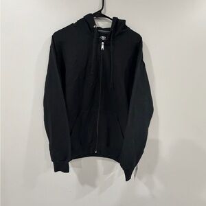 Athletic Works Men's Black Zip Up Sweater